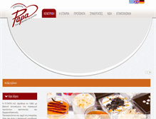 Tablet Screenshot of papa-pastry.com